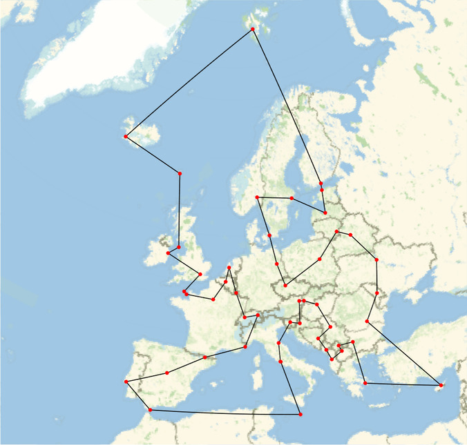 Reise durch alle europäische Hauptstädte